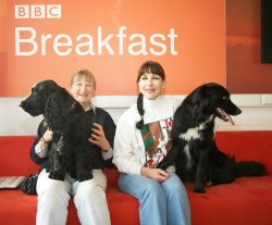 Hope Woody and Barney aren't this reluctant when we get in the studio to do our live Cooking for Dogs segment on the BBC World Service