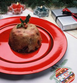 A real plum pudding - made with plums!